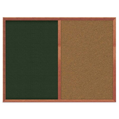 United Visual Products Slim Style Indoor Enclosed Corkboard, 12 UV500SCH-BLACK-KEYLIME